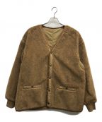 JOURNAL STANDARD HOMESTEADジャーナルスタンダード ホームステッド）の古着「WOOL MIX BOA REVERSIBLE LINER JKT / ウールミックスボアリバーシブルライナージャケット」｜ブラウン