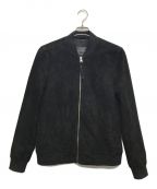 ALL SAINTSオールセインツ）の古着「RONAN SUEDE BOMBER JACKET」｜ブラック