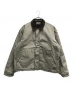 stussyステューシー）の古着「WORKGEAR JACKET」｜ベージュ