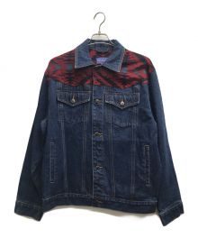 PENDLETON（ペンドルトン）の古着「ネイティブ柄切替デニムジャケット」｜インディゴ