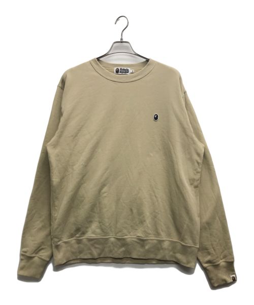 A BATHING APE（アベイシングエイプ）A BATHING APE (アベイシングエイプ) ロゴスウェット ベージュ サイズ:2XLの古着・服飾アイテム