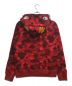 A BATHING APE (アベイシングエイプ) カモシャークパーカー レッド サイズ:M：25000円