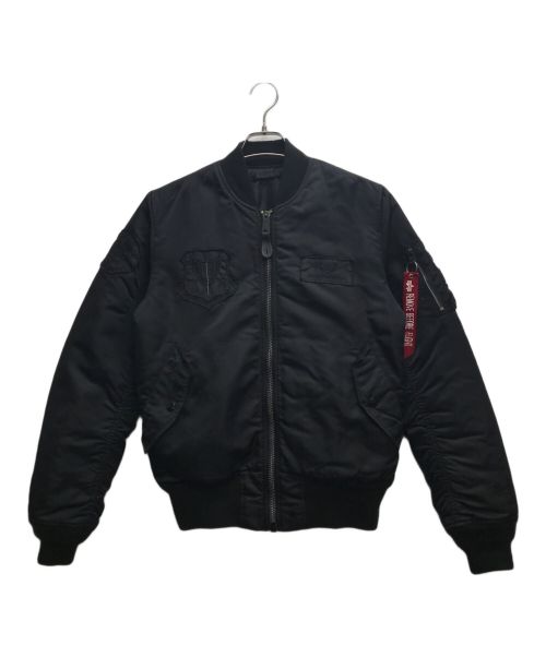 ALPHA INDUSTRIES（アルファインダストリーズ）ALPHA INDUSTRIES (アルファインダストリーズ) フライトジャケット ブラック サイズ:Mの古着・服飾アイテム