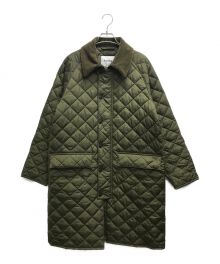 Barbour（バブアー）の古着「BURGHLEY QUILT NYLON」｜カーキ