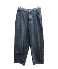 URU（ウル）の古着「COTTON DENIM TUCK PANTS」｜インディゴ