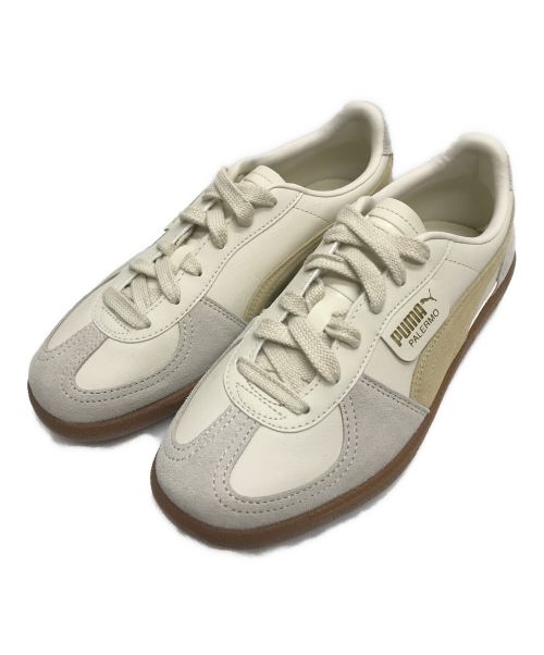 PUMA（プーマ）PUMA (プーマ) emmi atelier (エミアトリエ) Palermo Lth/パレルモ レザー アイボリー サイズ:23.5cmの古着・服飾アイテム