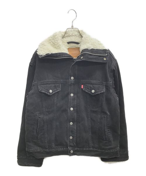 LEVI'S（リーバイス）LEVI'S (リーバイス) ボアデニムジャケット ブラック サイズ:Sの古着・服飾アイテム