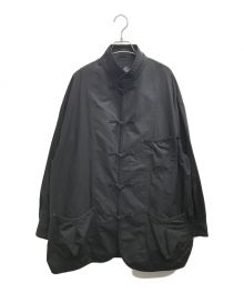 Porter Classic（ポータークラシック）の古着「WEATHER CHINESE COAT / ウェザーチャイニーズコート」｜ブラック