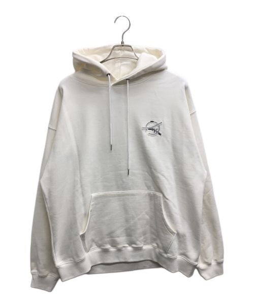 OY（オーワイ）OY (オーワイ) BACK STITCH LOGO HOODIE/バック ステッチ ロゴ フーディ アイボリー サイズ:2の古着・服飾アイテム