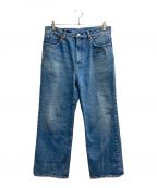 H BEAUTY&YOUTHエイチ ビューティー&ユース）の古着「DENIM FLARE 5POCKET PANTS」｜インディゴ