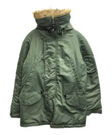 valley apparel l.l.c.（バレー アパレル）の古着「N-3B フライトジャケット」｜グリーン