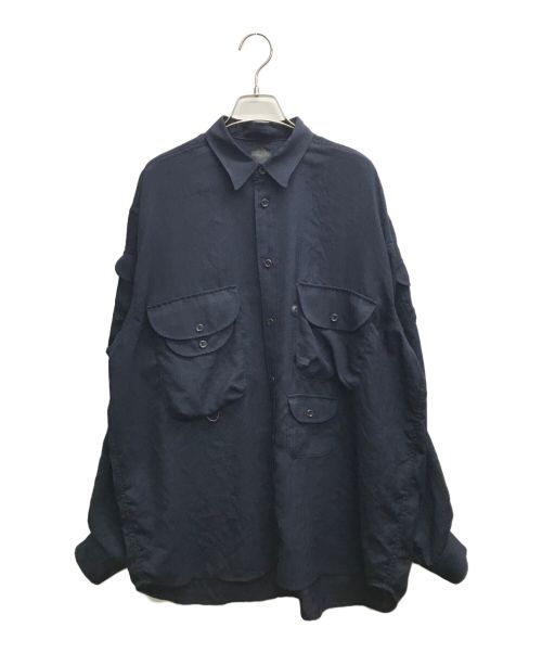 DAIWA PIER39（ダイワ ピア39）DAIWA PIER39 (ダイワ ピア39) Tech Bombay Safari Shirts / テックボンベイサファリシャツ ブラック サイズ:Mの古着・服飾アイテム