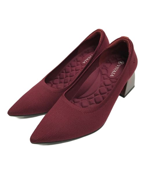 VIVAIA（ビバイア）vivaia (ビバイア) ARIA BLOCK HEEL BORDEAUX レッド サイズ:36の古着・服飾アイテム