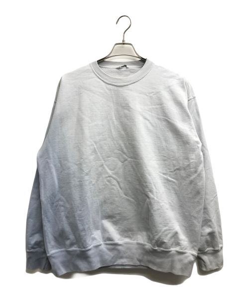 AURALEE（オーラリー）AURALEE (オーラリー) ORGANIC COTTON COMPACT GRADATION DYED SWEAT スカイブルー サイズ:4の古着・服飾アイテム