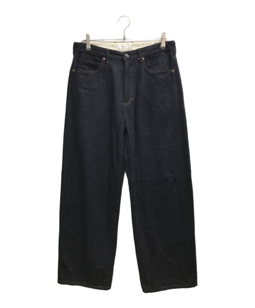 cornier（コルニエ）cornier (コルニエ) SILK NEP DENIM PANTS インディゴ サイズ:Lの古着・服飾アイテム