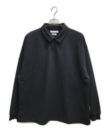 URBAN RESEARCH（アーバンリサーチ）の古着「UR FUNCTIONAL WIDE LONG-SLEEVE ポロシャツ」｜ブラック