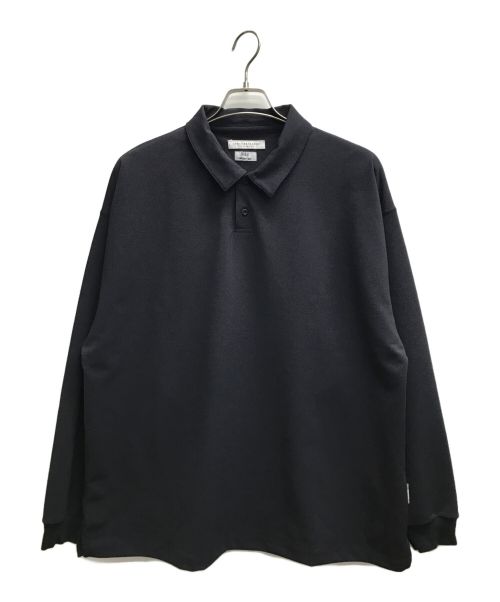 URBAN RESEARCH（アーバンリサーチ）URBAN RESEARCH (アーバンリサーチ) UR FUNCTIONAL WIDE LONG-SLEEVE ポロシャツ ブラック サイズ:2の古着・服飾アイテム