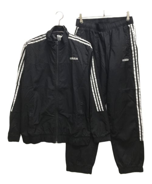 adidas（アディダス）adidas (アディダス) セットアップジャージ ブラック サイズ:2XLの古着・服飾アイテム