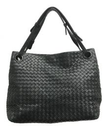 BOTTEGA VENETA（ボッテガベネタ）の古着「イントレチャート ミディアム ガルダバッグ」｜ブラック