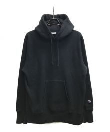 Champion REVERSE WEAVE（チャンピオン リバース ウィーブ）の古着「プルオーバーパーカー」｜ブラック