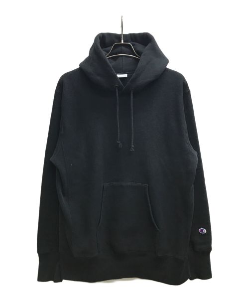 Champion REVERSE WEAVE（チャンピオン リバース ウィーブ）Champion REVERSE WEAVE (チャンピオン リバース ウィーブ) プルオーバーパーカー ブラック サイズ:XXLの古着・服飾アイテム