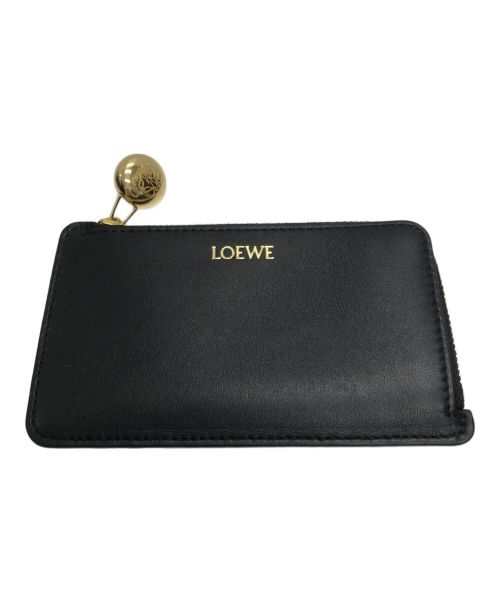 LOEWE（ロエベ）LOEWE (ロエベ) ぺブル コインカードホルダー ブラックの古着・服飾アイテム