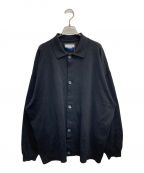 MAISON SPECIALメゾンスペシャル）の古着「Prime-Over Long Sleeve Knit Shirt / プライムオーバーロングスリーブニットシャツ」｜ブラック