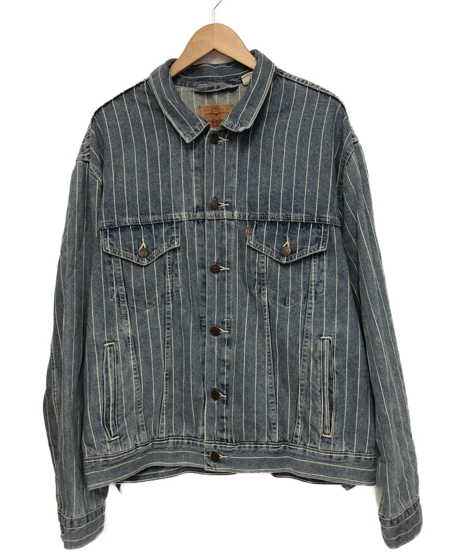 中古 古着通販 Supreme Levis シュプリーム リーバイス ピンストライプデニムジャケット インディゴ サイズ L ブランド 古着通販 トレファク公式 Trefac Fashion