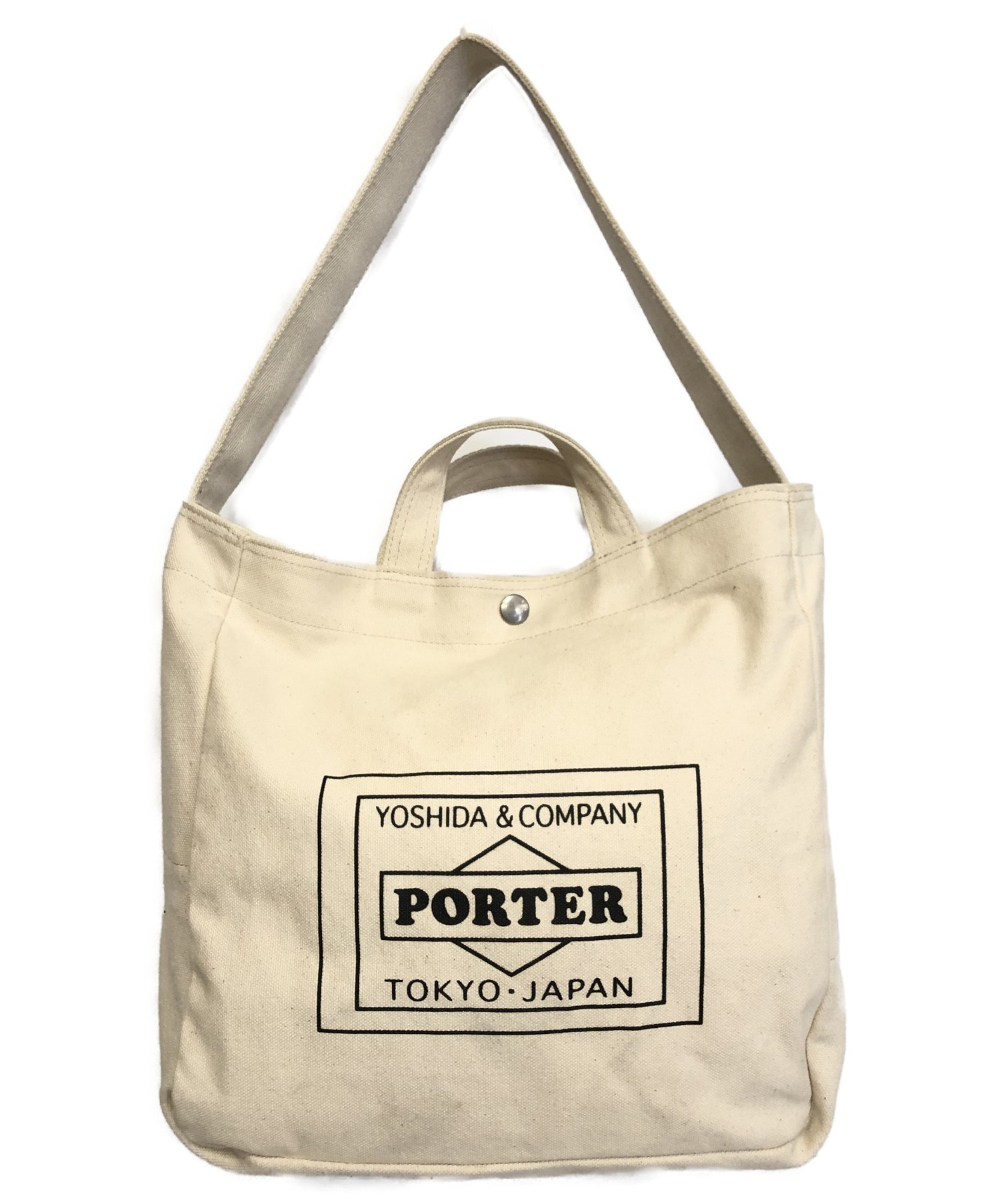 中古 古着通販 Porter ポーター キャンバストートバッグ ホワイト Urban Research Travel Couture By Lowercas ブランド 古着通販 トレファク公式 Trefac Fashion