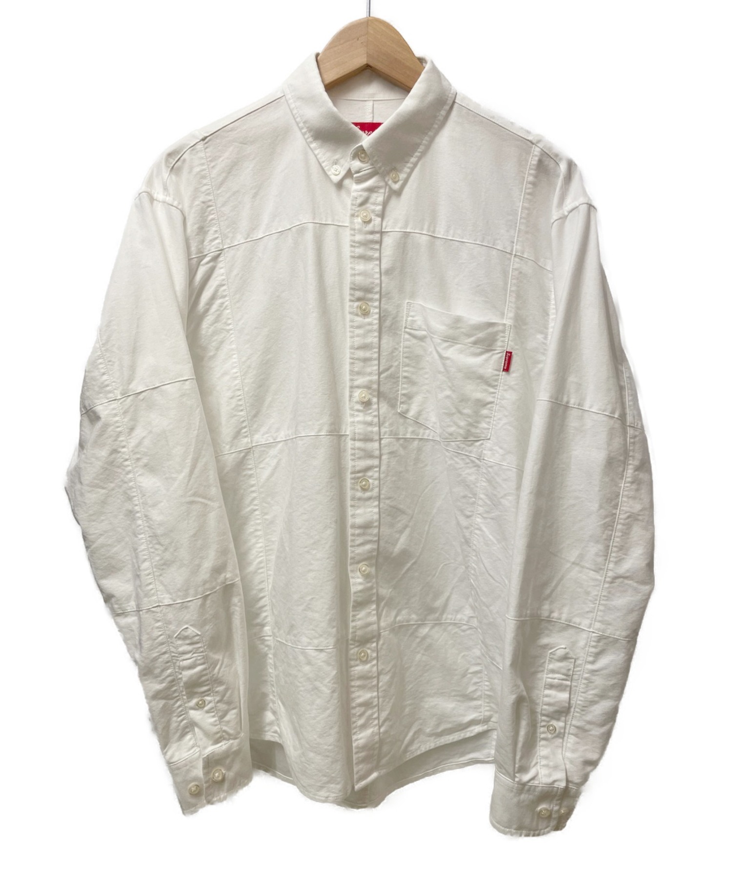 激安の Supreme stripe shirt Patchwork が大特価！ Oxford Shirt