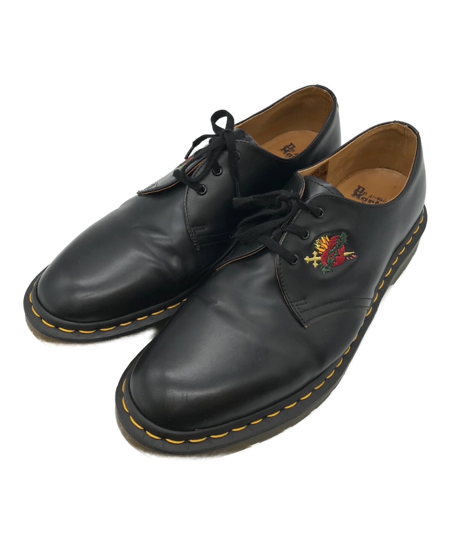 中古 古着通販 Dr Martens Supreme ドクターマーチン シュプリーム セイクリッドハート3アイレザーシューズ ブラック サイズ Uk9 5 Eur44 Usa M10 5 ブランド 古着通販 トレファク公式 Trefac Fashion