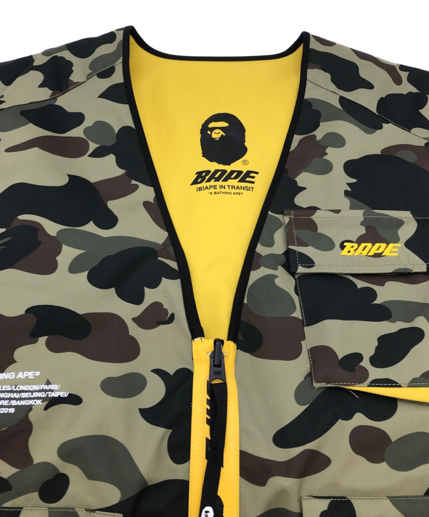 オープニングセール】 BAPE ベイプ ブラック フリース ジャケット