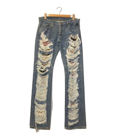 【中古・古着通販】ROEN JEANS (ロエンジーンズ) ダメージ加工