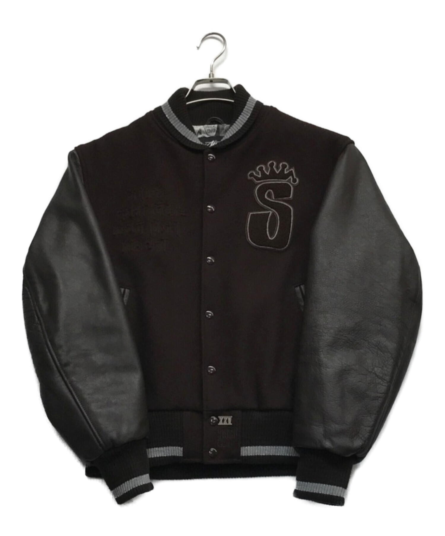 stussy (ステューシー) レザースタジャン ブラウン サイズ:M