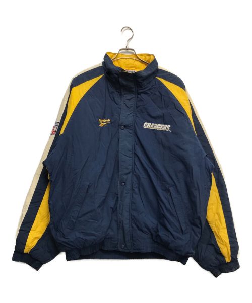 REEBOK（リーボック）REEBOK (リーボック) NFL (エヌエフエル) 90s中綿ジャケット イエロー サイズ:XXLの古着・服飾アイテム