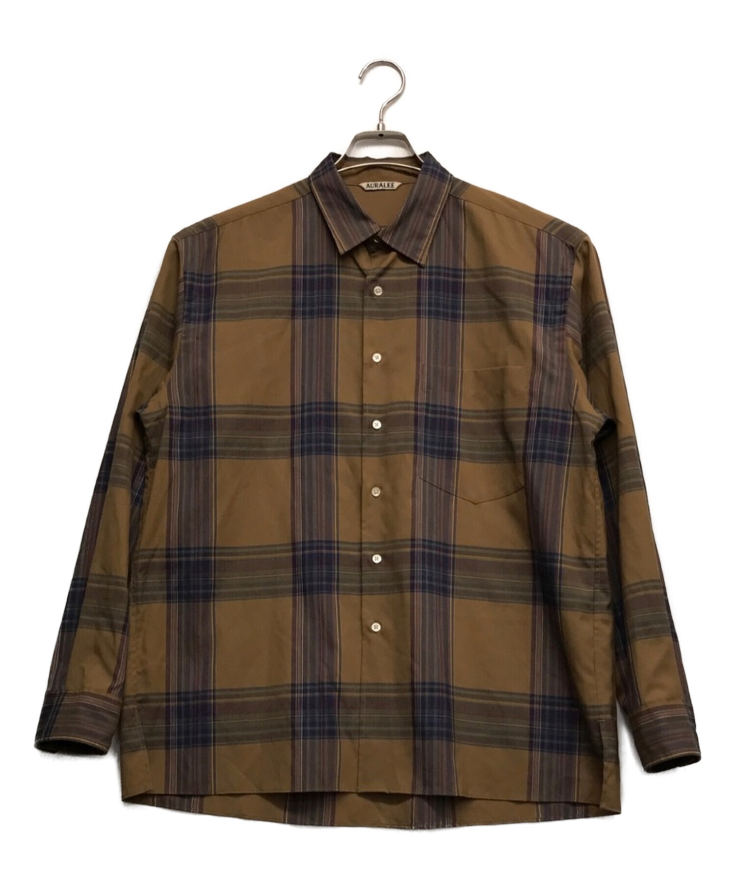 【極美品】auralee 21aw ウールチェックシャツ サイズ5