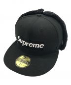 SUPREME×NEWERAシュプリーム × ニューエラ）の古着「フライトキャップ / Earflap Box Logo New Era Cap」｜ブラック