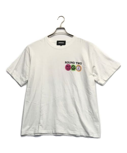 ATMOS（アトモス）ATMOS (アトモス) round two (ラウンド トゥー) FLOWER BOUQUET ホワイト サイズ:XLの古着・服飾アイテム