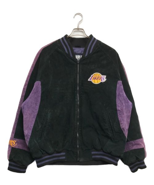 NBA（エヌビーエー）NBA (エヌビーエー) 90’sG-IIIスウェードスタジャン パープル サイズ:Lの古着・服飾アイテム