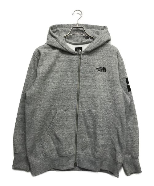 THE NORTH FACE（ザ ノース フェイス）THE NORTH FACE (ザ ノース フェイス) スクエアロゴフルジップパーカー グレー サイズ:XLの古着・服飾アイテム