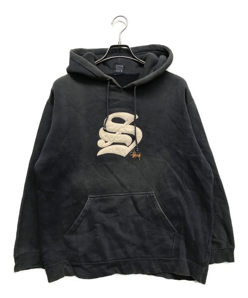 stussy（ステューシー）stussy (ステューシー) プルオーバーパーカー ネイビー サイズ:Mの古着・服飾アイテム