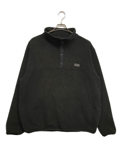 SEDAN ALL PURPOSE（セダンオールパーパス）SEDAN ALL PURPOSE (セダンオールパーパス) FLEECE SNAP PULLOVER ブラック サイズ:Mの古着・服飾アイテム