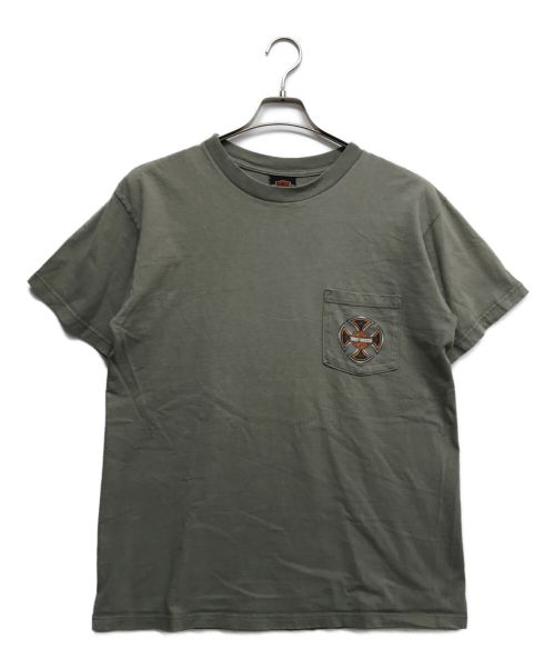 HARLEY-DAVIDSON（ハーレーダビッドソン）HARLEY-DAVIDSON (ハーレーダビッドソン) ポケットTシャツ グレー サイズ:Lの古着・服飾アイテム