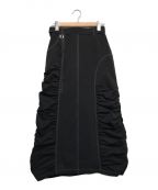 UNITED TOKYOユナイテッドトーキョー）の古着「アレンジギャザースカート」｜ブラック