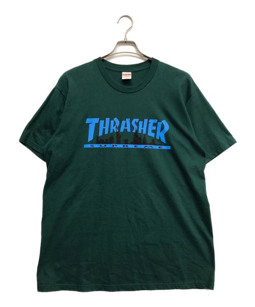 SUPREME（シュプリーム）Supreme (シュプリーム) THRASHER (スラッシャー) Skyline Tee グリーン サイズ:Lの古着・服飾アイテム