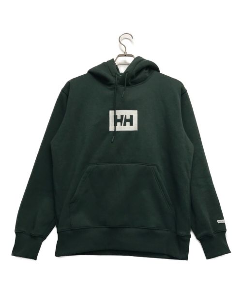 HELLY HANSEN（ヘリーハンセン）HELLY HANSEN (ヘリーハンセン) HHロゴスウェットパーカ グリーン サイズ:Mの古着・服飾アイテム