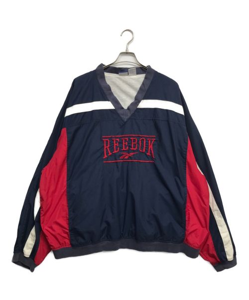 REEBOK（リーボック）REEBOK (リーボック) ナイロンプルオーバー ネイビー サイズ:2XLの古着・服飾アイテム