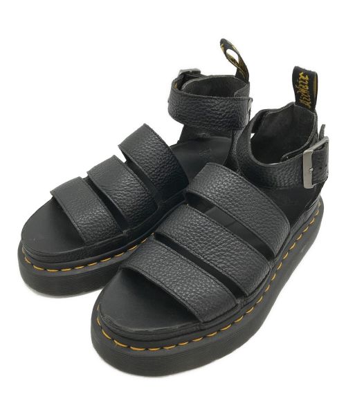 Dr.Martens（ドクターマーチン）Dr.Martens (ドクターマーチン) クルラリサLLクワッドサンダル ブラック サイズ:24の古着・服飾アイテム