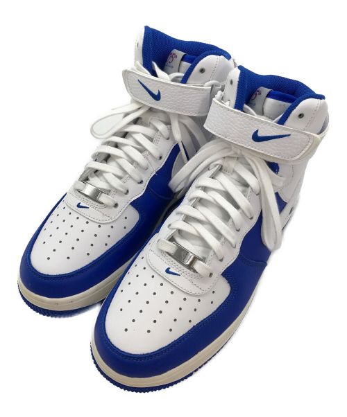 NIKE（ナイキ）NIKE (ナイキ) NBA (エヌビーエー) Air Force 1 High / ハイカットスニーカー ホワイト×ブルー サイズ:US9/UK8/EUR42.5の古着・服飾アイテム