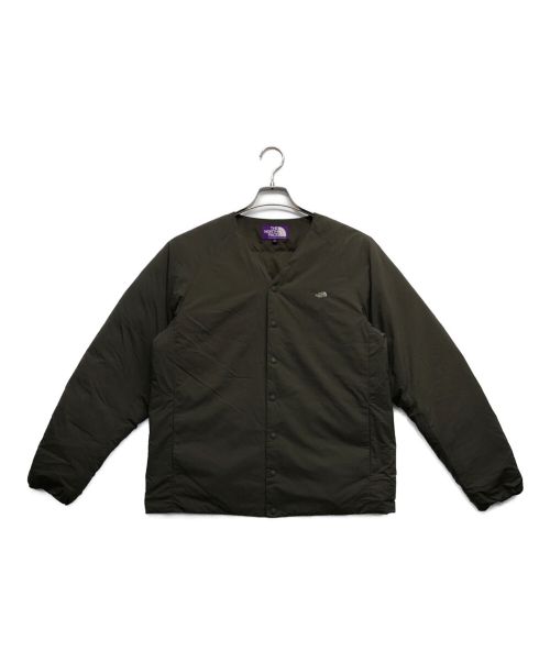 THE NORTHFACE PURPLELABEL（ザ・ノースフェイス パープルレーベル）THE NORTHFACE PURPLELABEL (ザ・ノースフェイス パープルレーベル) ノーカラーダウンジャケット オリーブ サイズ:Mの古着・服飾アイテム